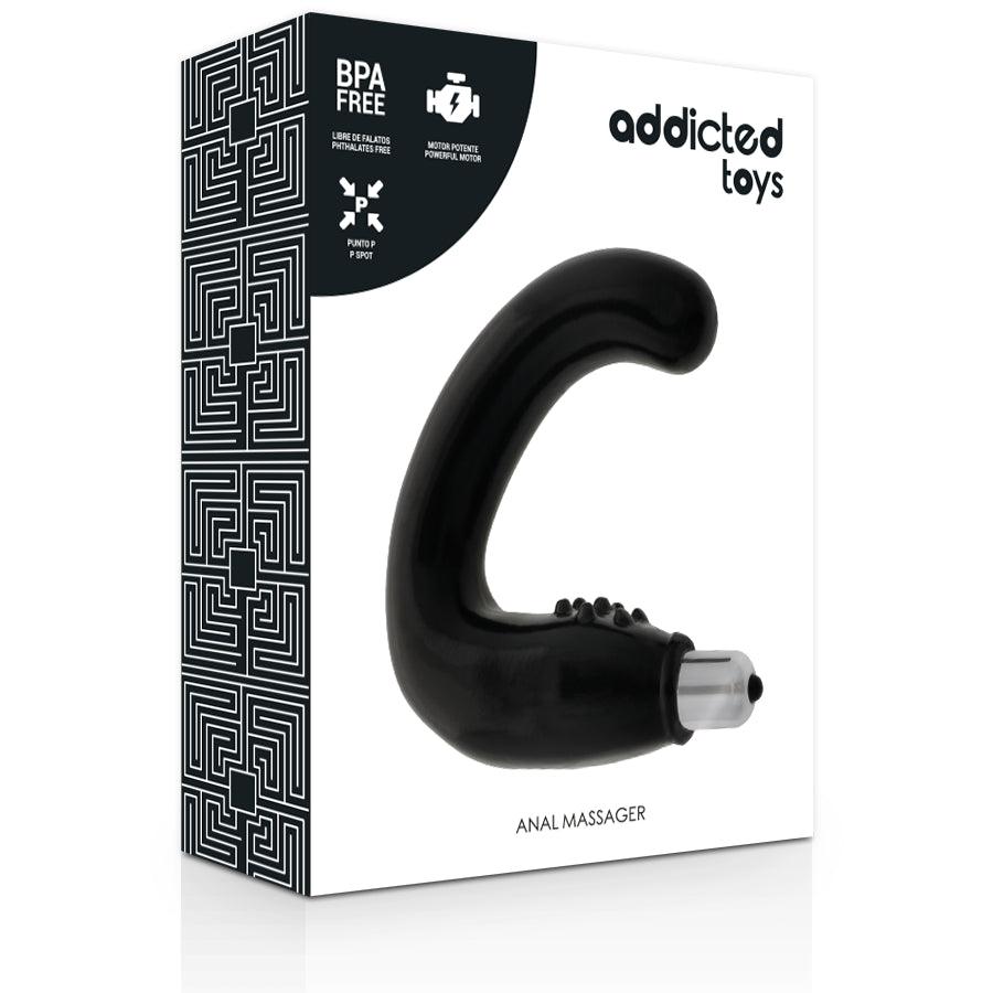 ADDICTED TOYS MASSAGEIRO ANAL PRETO