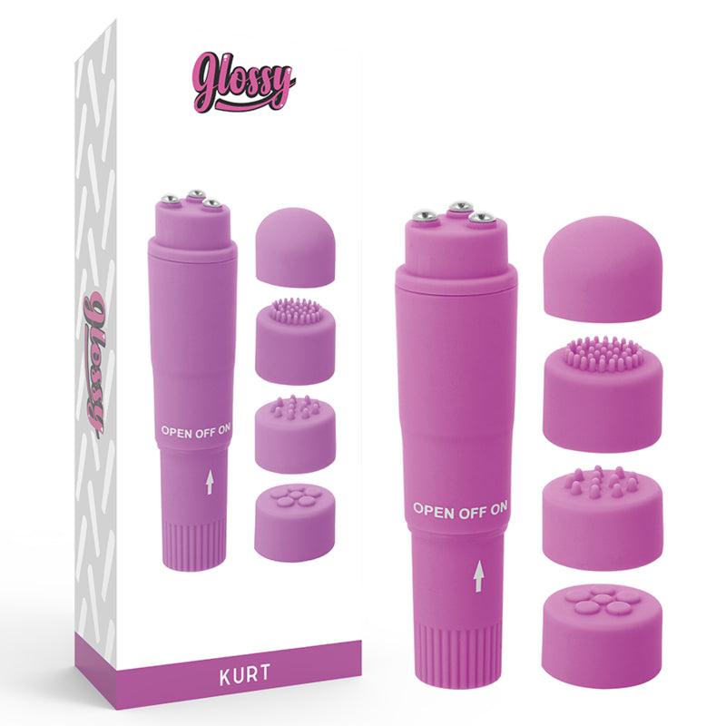 GLOSSY MASSAGER DE BOLSO KURT ROXO