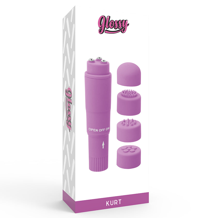 GLOSSY MASSAGER DE BOLSO KURT ROXO