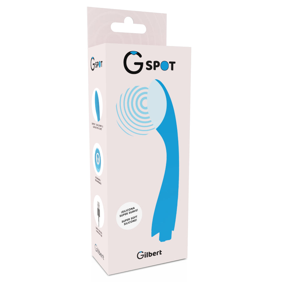 G SPOT VIBRADOR GYLBERT AZUL TURQUESA