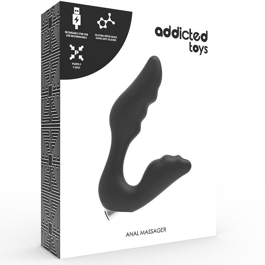 ADDICTED TOYS VIBRADOR PROSTTICO RECARREGVEL MODELO 6 PRETO