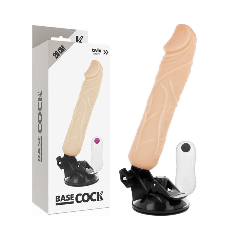 BASECOCK VIBRADOR DE CONTROLE REMOTO NATURAL REALISTA 20 CM