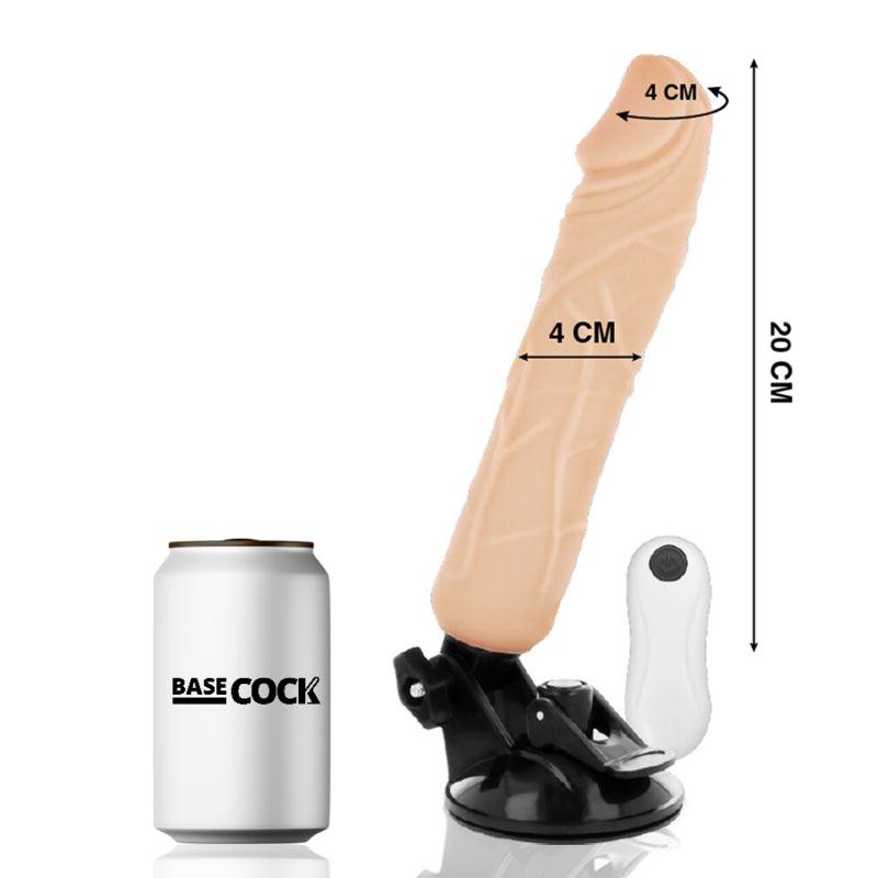 BASECOCK VIBRADOR DE CONTROLE REMOTO NATURAL REALISTA 20 CM