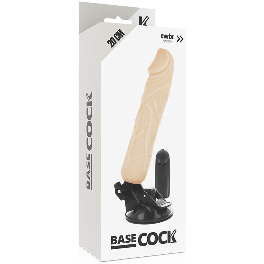 BASECOCK VIBRADOR DE CONTROLE REMOTO NATURAL REALISTA 20 CM