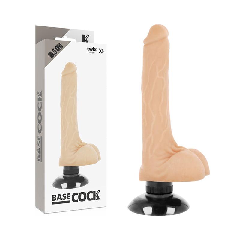 BASECOCK VIBRADOR REALiSTICO 2 1 NATURAL 185 CM