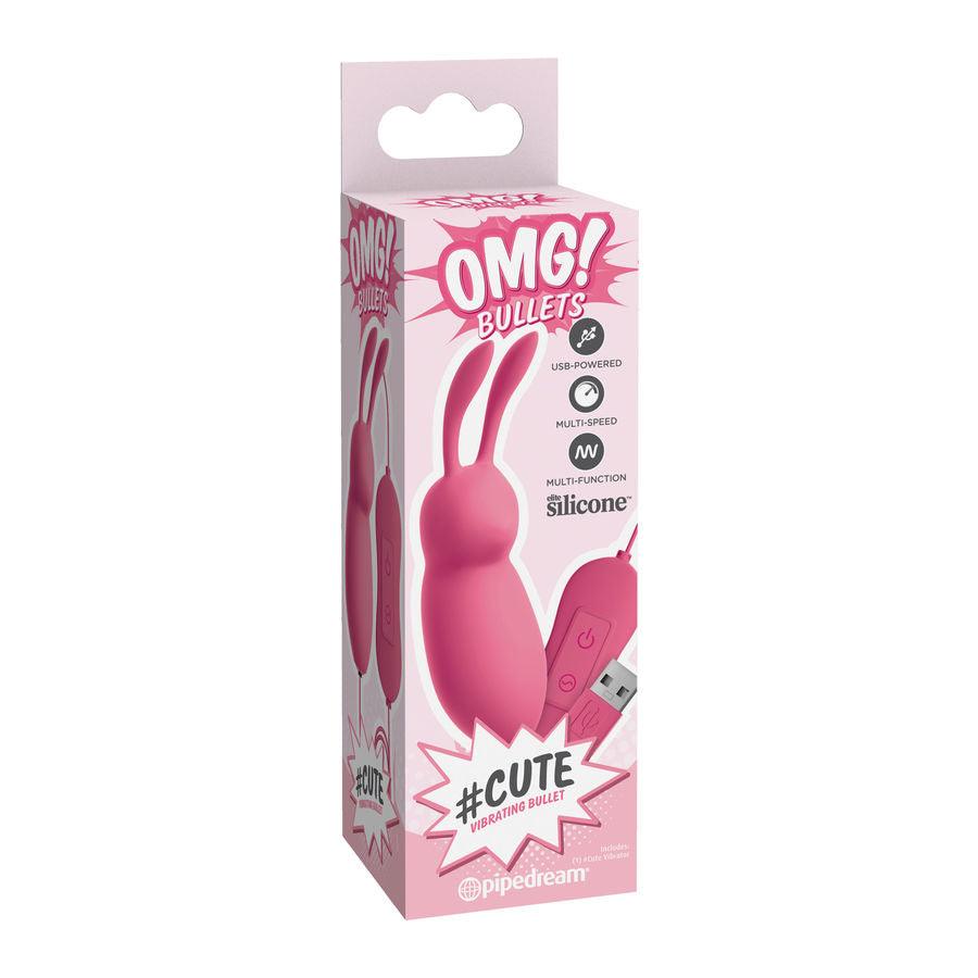 OMG COELHO BONITO PODEROSO PINK VIBRATOR USB