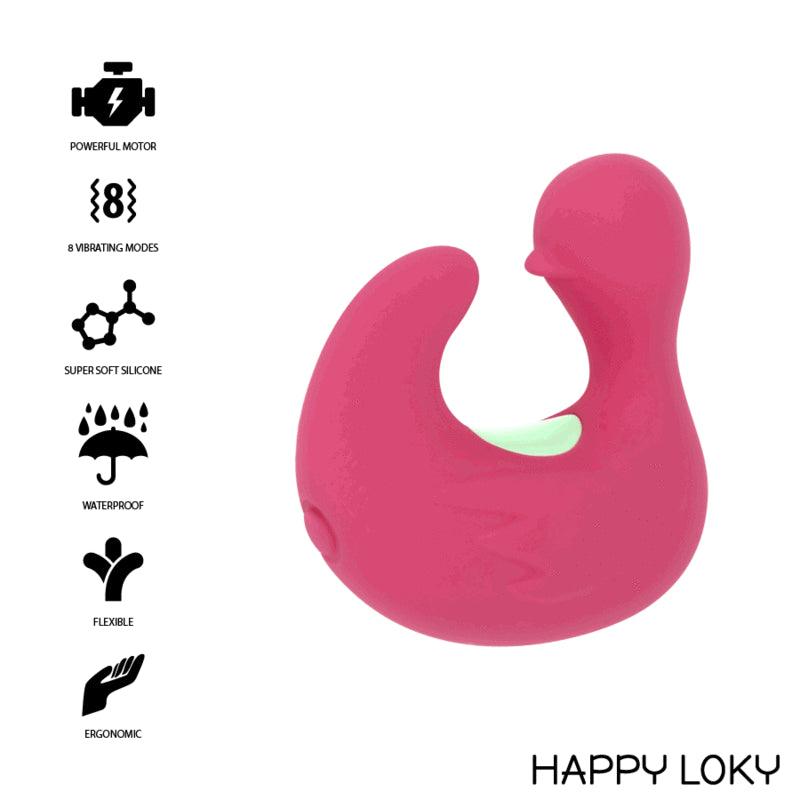 HAPPY LOKY DUCKYMANIA RECARREGaVEL DE DEDO ESTIMULADOR DE SILICONE