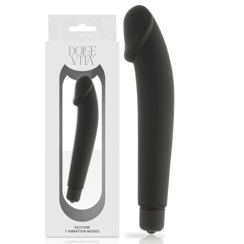 DOLCE VITA REALISTIC BLACK SILICONE