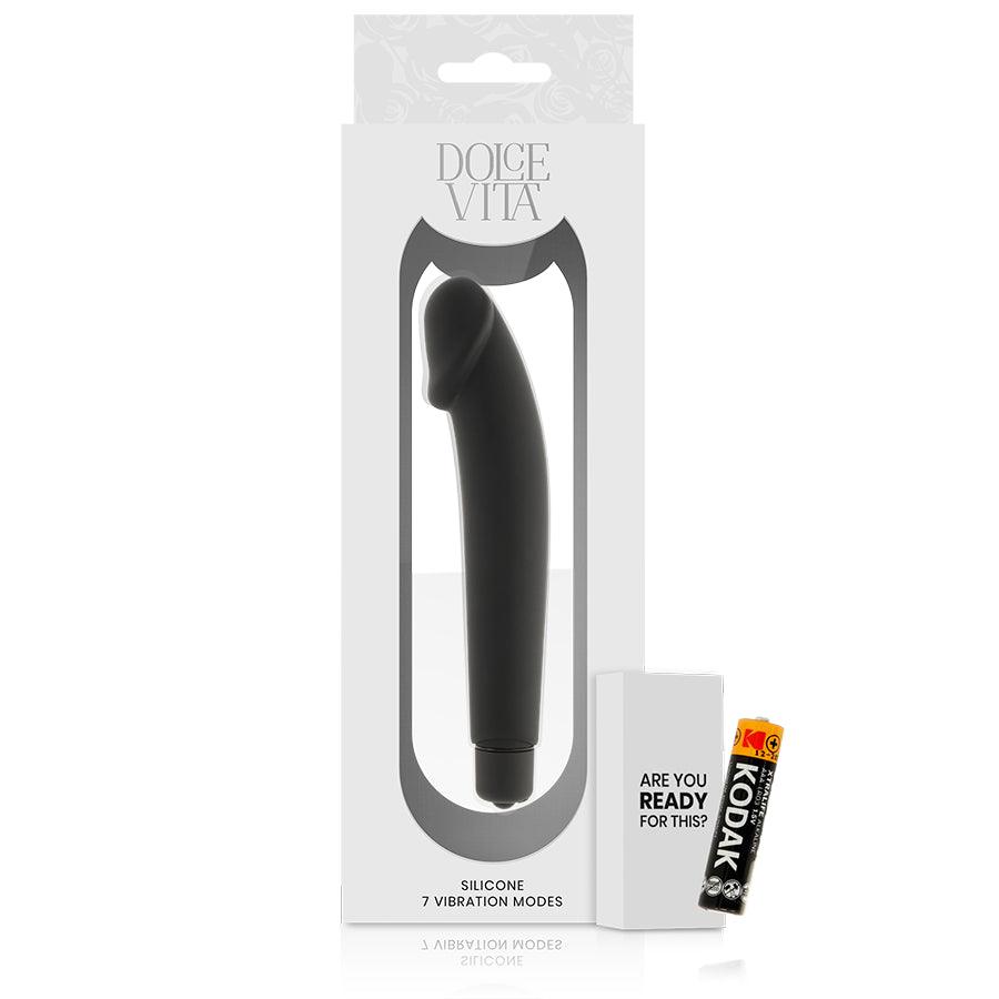 DOLCE VITA REALISTIC BLACK SILICONE