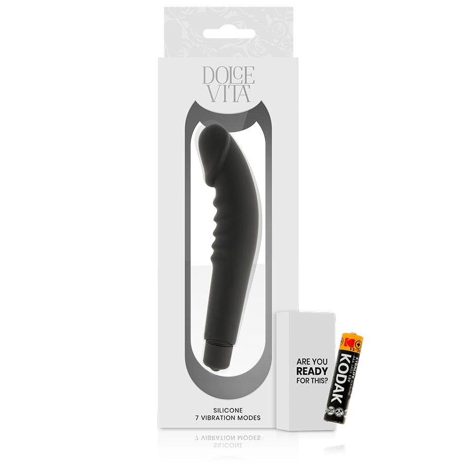 DOLCE VITA REALISTIC PLEASURE BLACK SILICONE