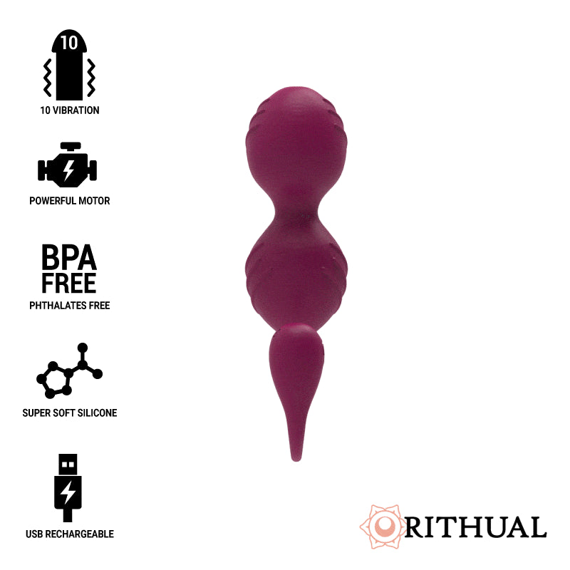 RITHUAL NISHA BOLAS DE KEGEL VIBRAToRIAS RECARREGVEIS ORQUiDEA