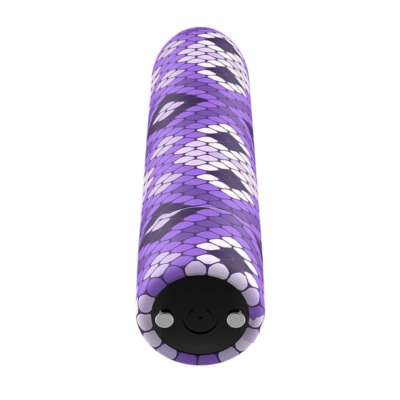 CUSTOM BULLETS RECHARGEABLE SNAKE PURPLE MAGNETIC BULLET 10V