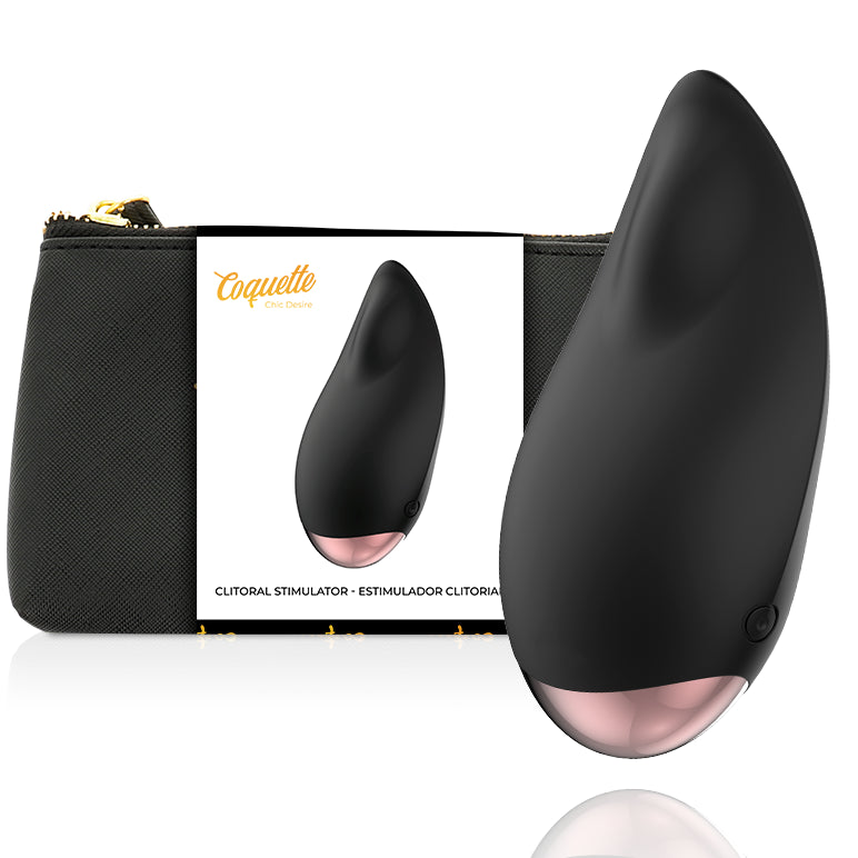 COQUETTE TOYS ESTIMULADOR CLITORIAL PRETO OURO