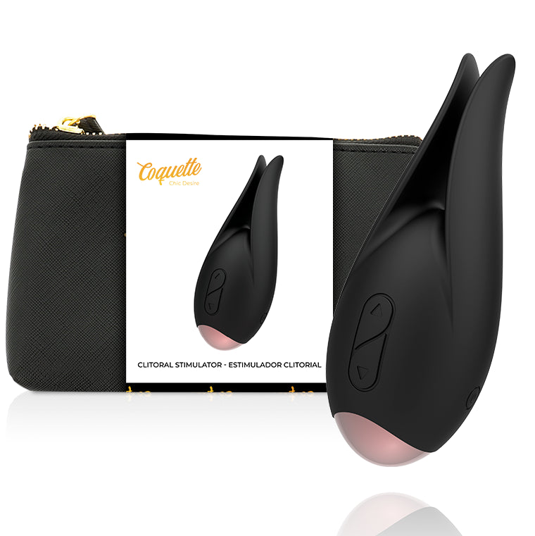 COQUETTE TOYS ESTIMULADOR CLITORIAL PRETO OURO