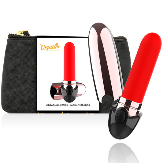 COQUETTE TOYS BATOM RECARREGVEL VIBRADOR PRETO OURO