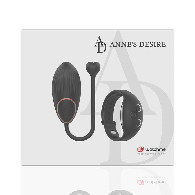 ANNE S DESIRE EGG TECNOLOGIA DE CONTROLE REMOTO WATCHME PRETO