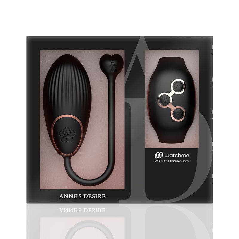 ANNE S DESIRE EGG TECNOLOGIA DE CONTROLE REMOTO WATCHME PRETO OURO