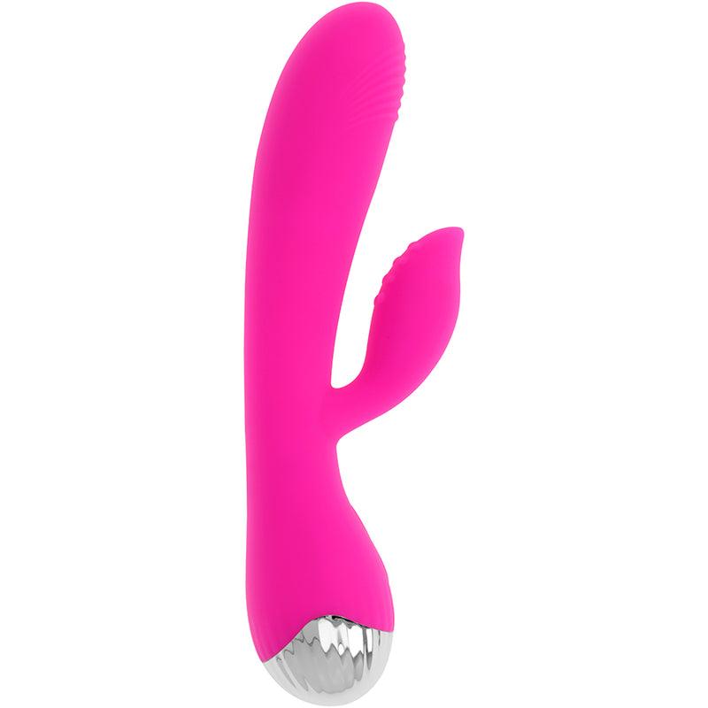 OHMAMA VIBRADOR RECARREGaVEL COM COELHO 10 MODOS DE VIBRACaO 19 CM