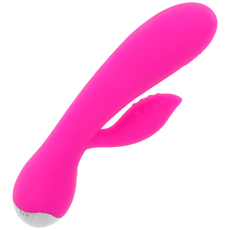 OHMAMA VIBRADOR RECARREGaVEL COM COELHO 10 MODOS DE VIBRACaO 19 CM