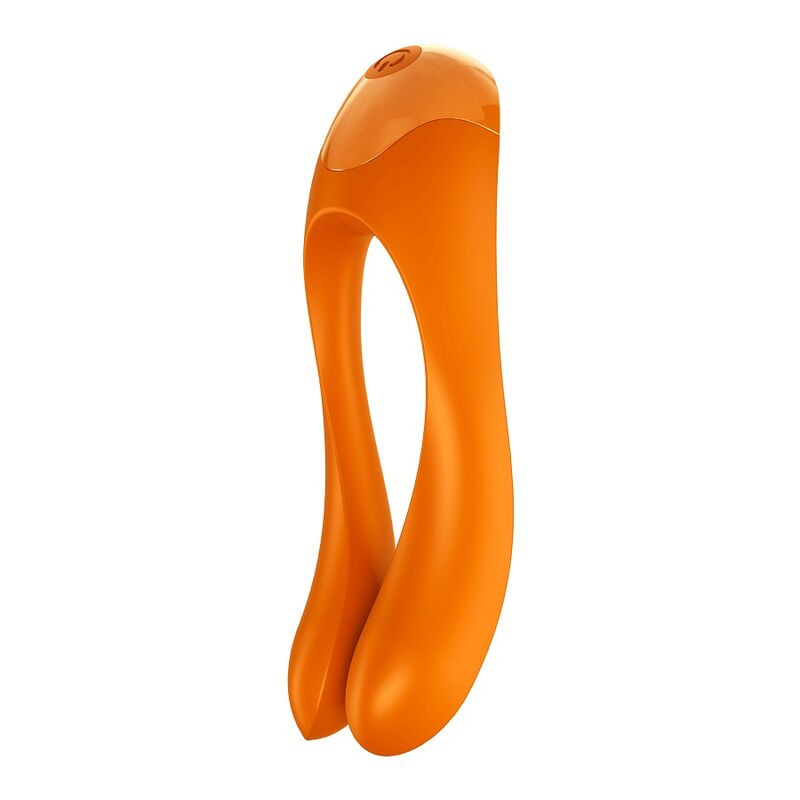 SATISFYER VIBRADOR DE DEDO CANDY CANE LARANJA