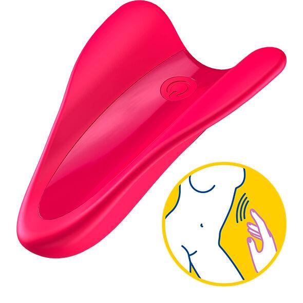 SATISFYER VIBRADOR DE DEDO HIGH FLY FuCSIA