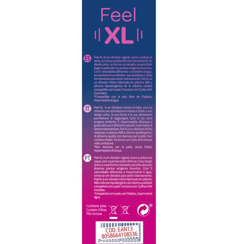 CONTROL BALA VIBRANTE FEEL XL