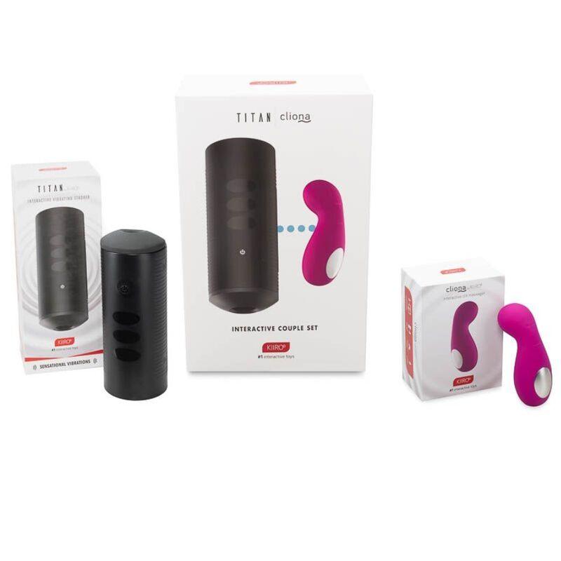 KIIROO CONJUNTO CASAIS TITAN E CLIONA LILAC