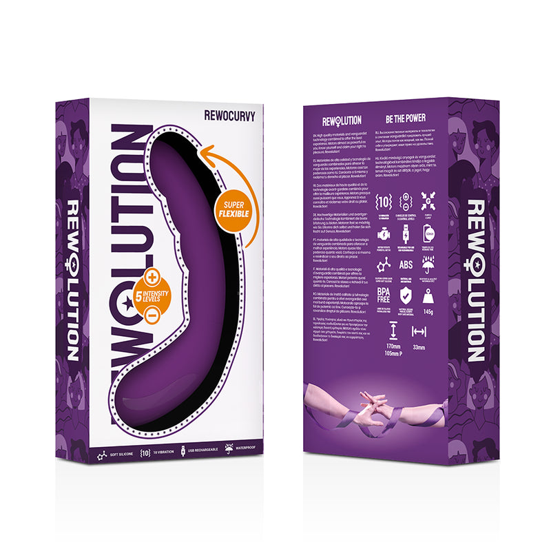 REWOLUTION VIBRADOR FLEXiVEL RECARREGVEL REWOCURVY