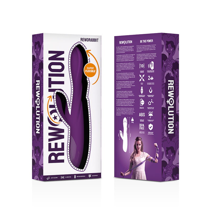 REWOLUTION VIBRADOR FLEXiVEL REWORABBIT COM COELHO