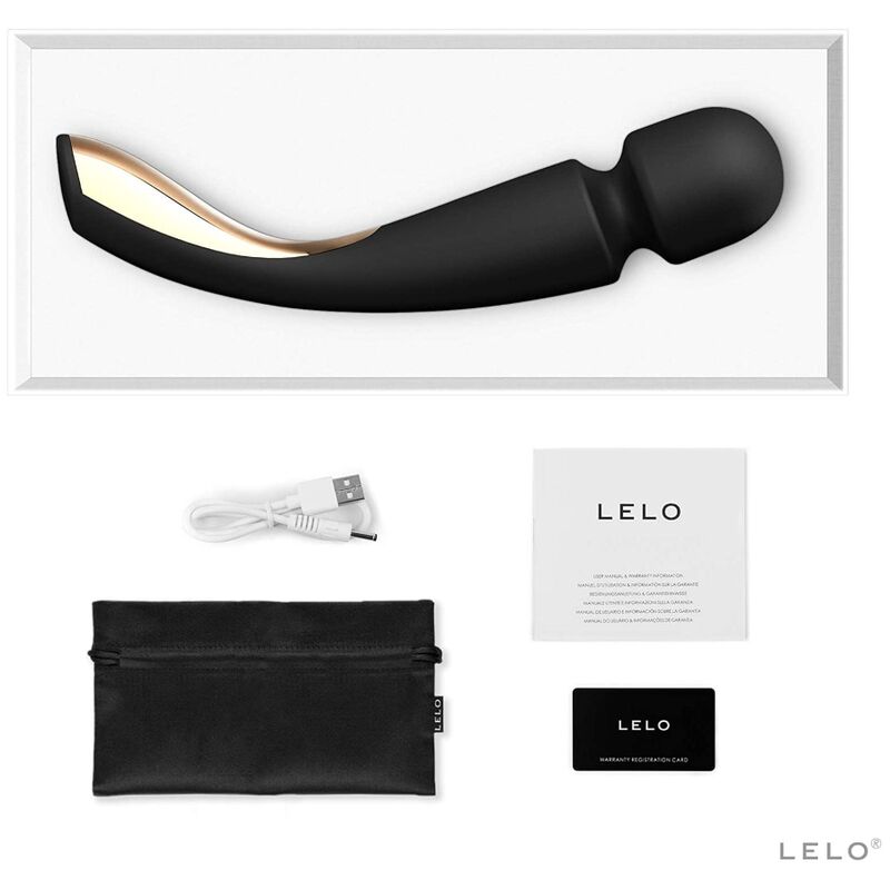 LELO SMART MEDIUM WAND 2 MASSAGER PRETO