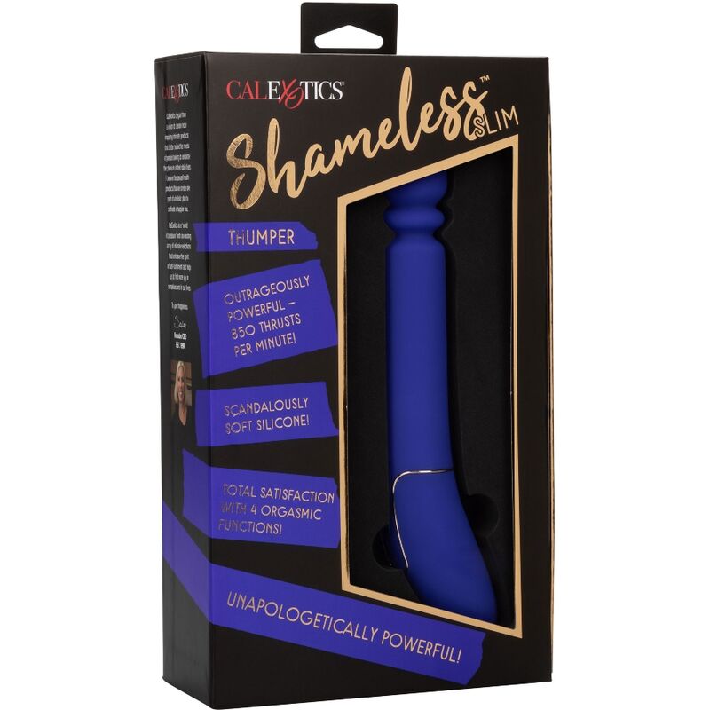 CALIFORNIA EXOTICS SHAMELESS SLIM THUMPER AZUL