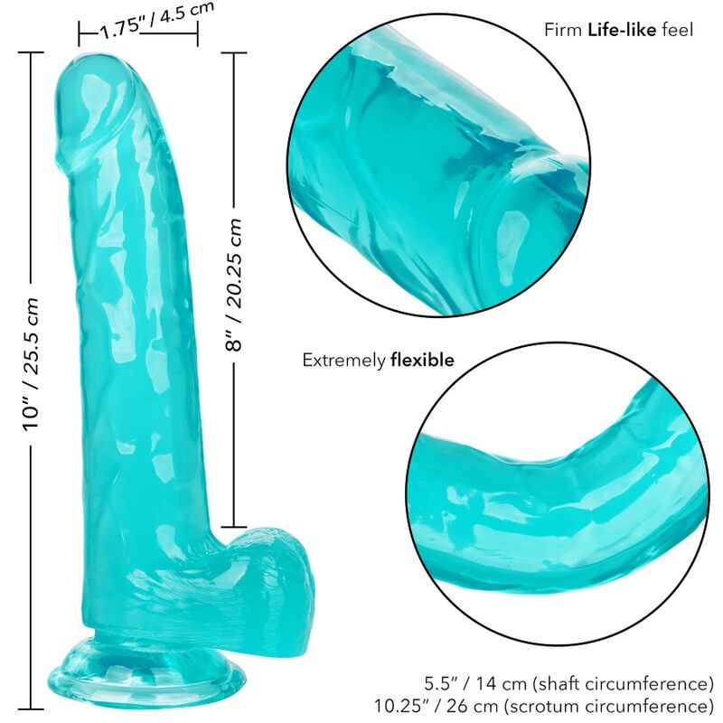 CALIFORNIA EXOTICS DILDO QUEEN TAMANHO AZUL 203 CM