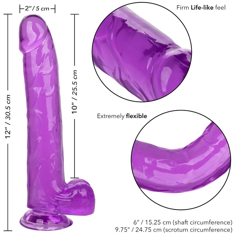 CALIFORNIA EXOTICS DILDO QUEEN TAMANHO ROXO 255 CM