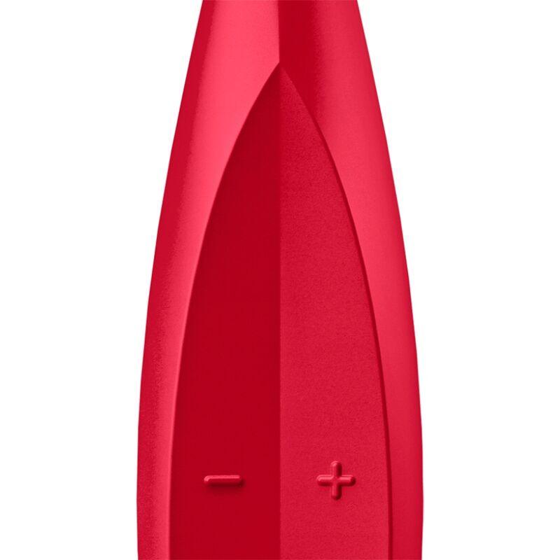 SATISFYER VIBRADOR TWIRLING FUN TIP VERMELHO