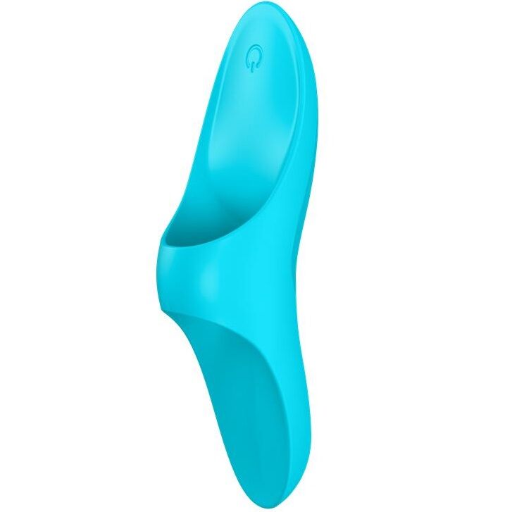 SATISFYER VIBRADOR DE DEDO TEASER LUZ AZUL