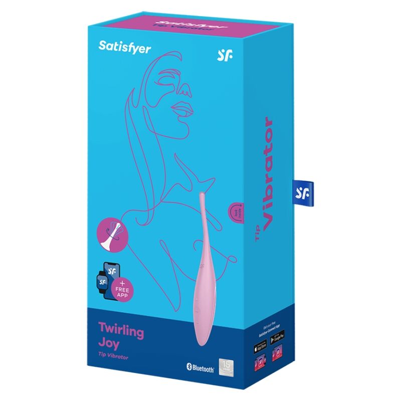 SATISFYER VIBRADOR TWIRLING JOY CLIT TIP ROSA