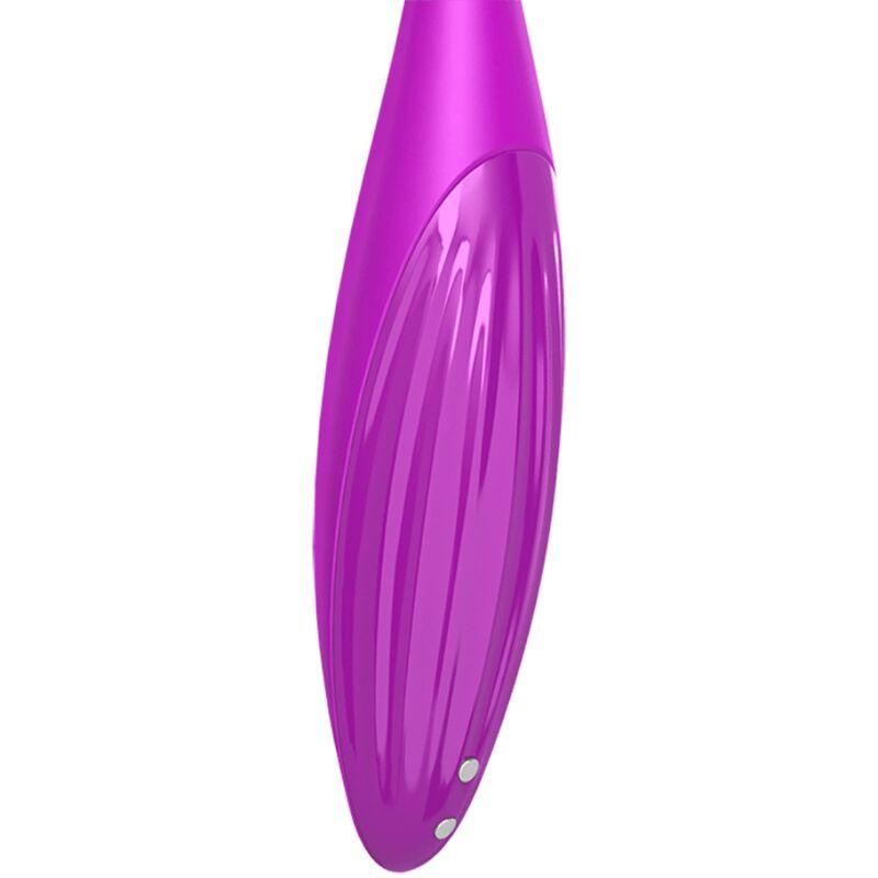 SATISFYER VIBRADOR TWIRLING JOY CLIT TIP FuCSIA