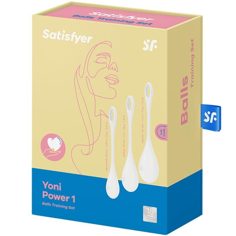 SATISFYER CONJUNTO DE TREINO YONI POWER 1 BRANCO