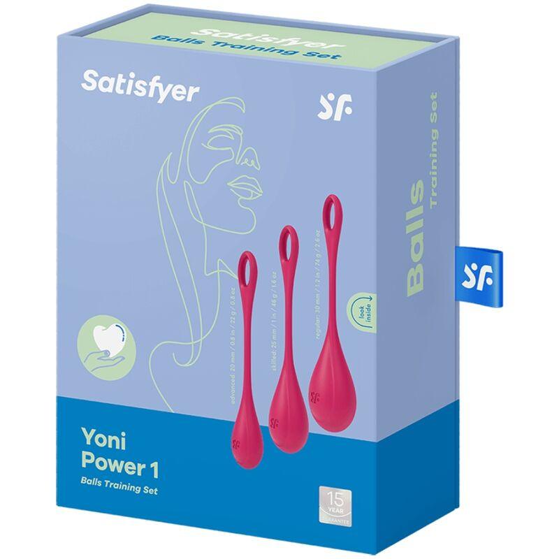 SATISFYER CONJUNTO DE TREINO YONI POWER 1 VERMELHO