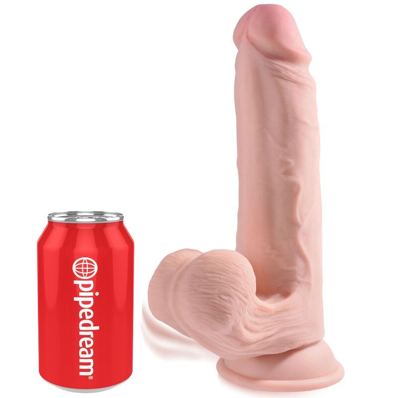 KING COCK PLUS BOLAS DE BALANO DE DILDO 3D 203 CM