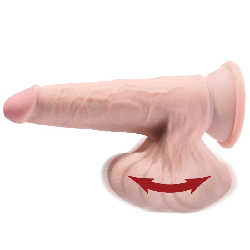 KING COCK PLUS BOLAS DE BALANO DE DILDO 3D 203 CM