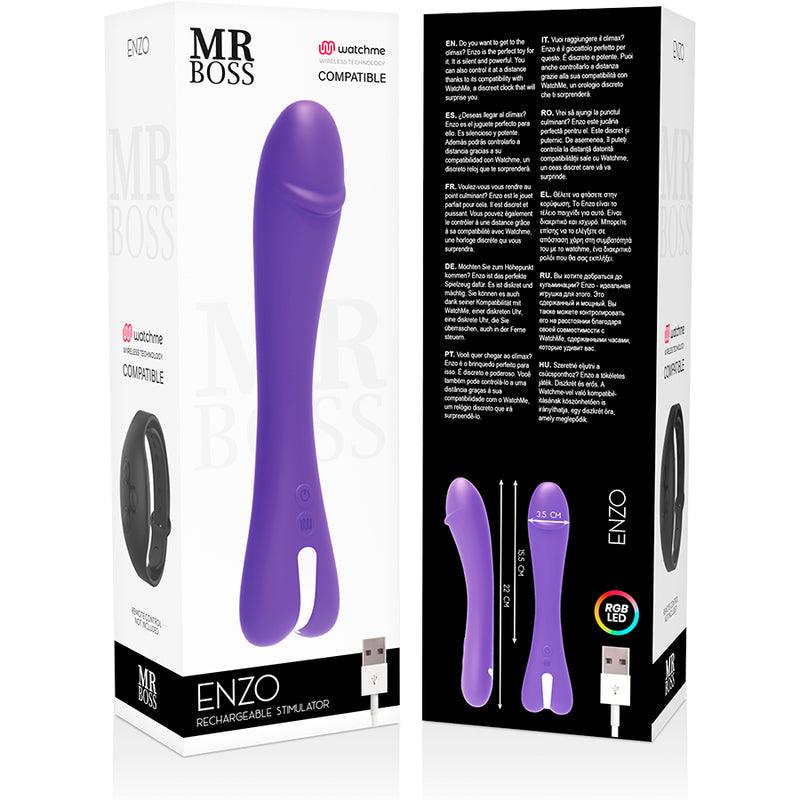 MR BOSS ENZO VIBRADOR WATCHME TECNOLOGIA SEM FIO COMPATiVEL