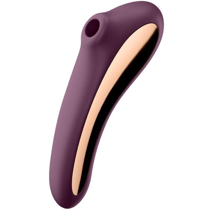 SATISFYER VIBRADOR DUAL KISS AIR PULSE VINHO TINTO