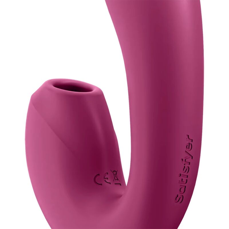 SATISFYER APLICATIVO ESTIMULADOR E VIBRADOR SUNRAY VERMELHO