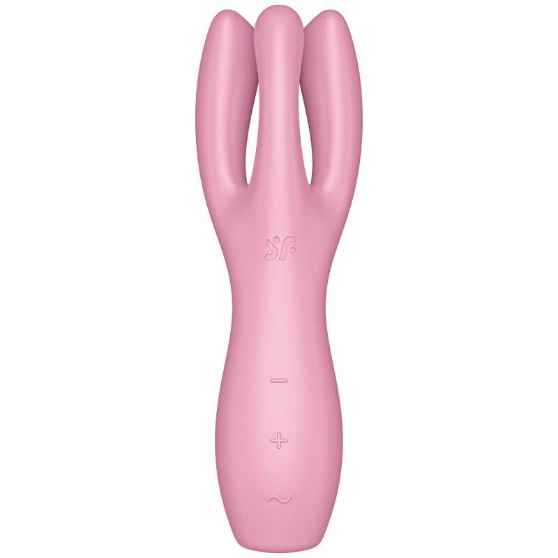 SATISFYER VIBRADOR THREESOME 3 ROSA