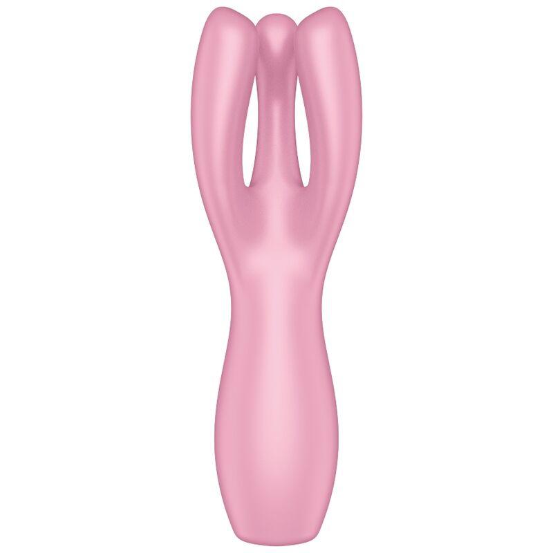 SATISFYER VIBRADOR THREESOME 3 ROSA