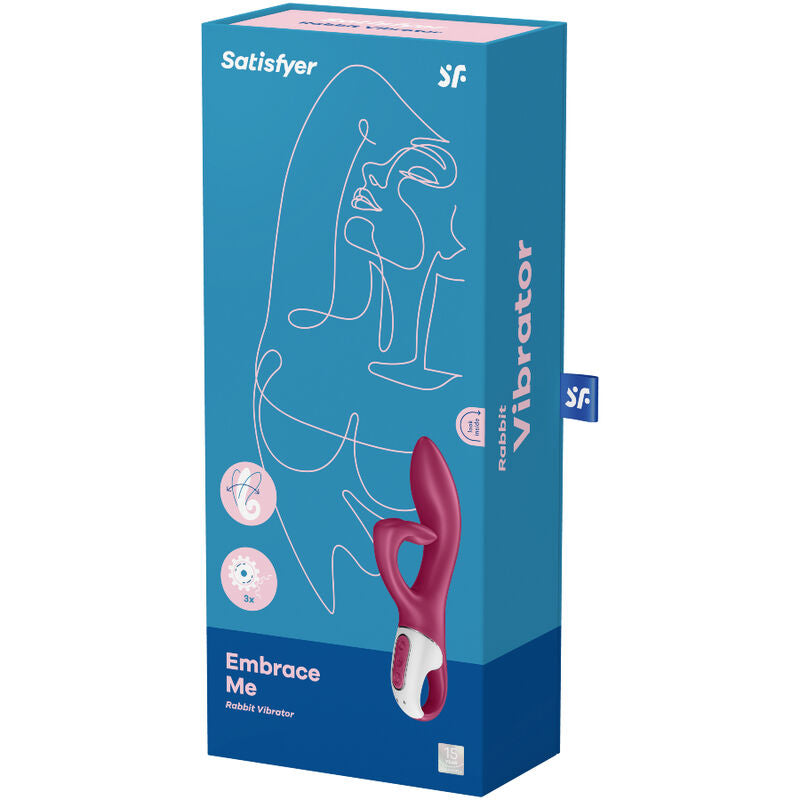 SATISFYER EMBRACE ME VIBRADOR PUNTO G ROJO