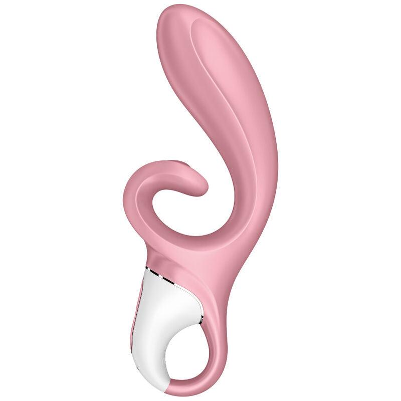 SATISFYER APLICATIVO VIBRADOR DE COELHO HUG ME ROSA