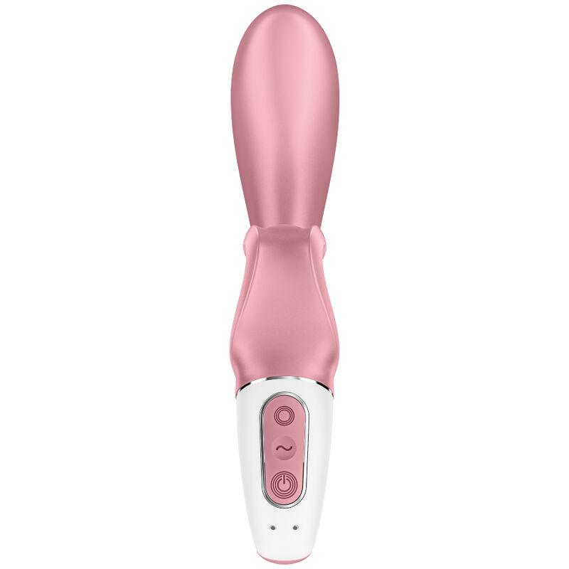 SATISFYER APLICATIVO VIBRADOR DE COELHO HUG ME ROSA