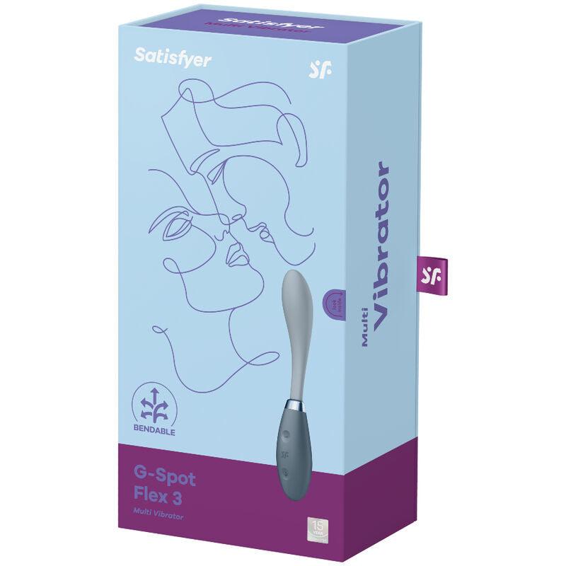 SATISFYER MULTI VIBRADOR G SPOT FLEX 3 CINZA